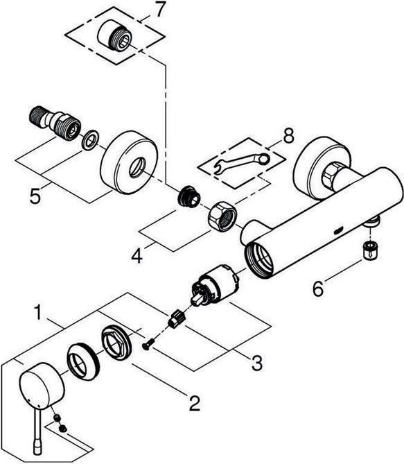 Actual product image Grohe Essence single-lever shower mixer