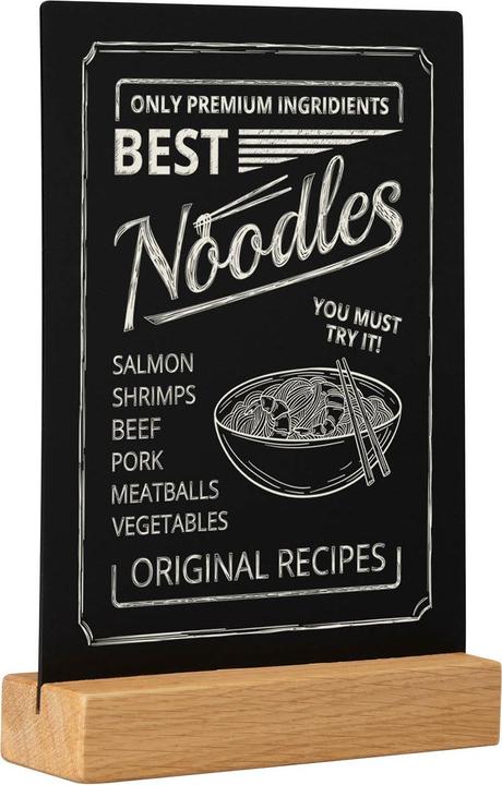 Produktbild Europel Kreidetafel Tischaufsteller, DIN A5 hoch, eiche