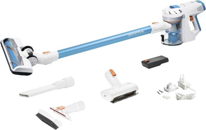 Produktbild Genius X7 Kabelloser Staubsauger, Set 14-tlg. mit EU-Stecker, türkis-weiss