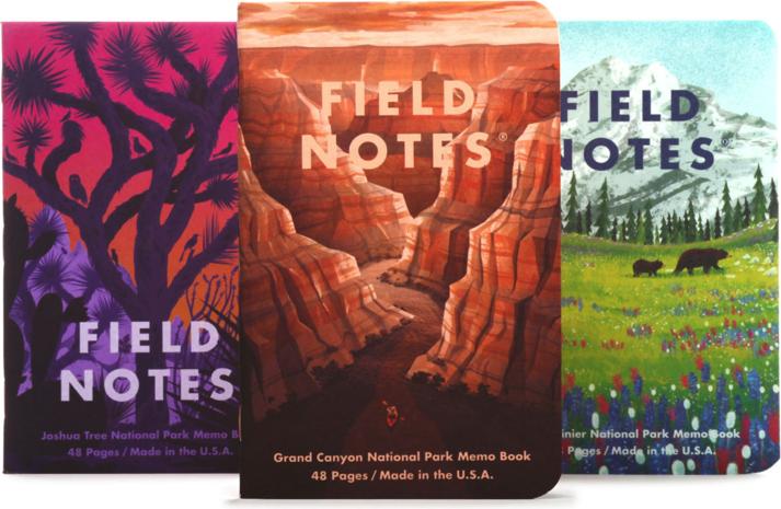 Field Notes National Park Set (Checked, Soft cover)