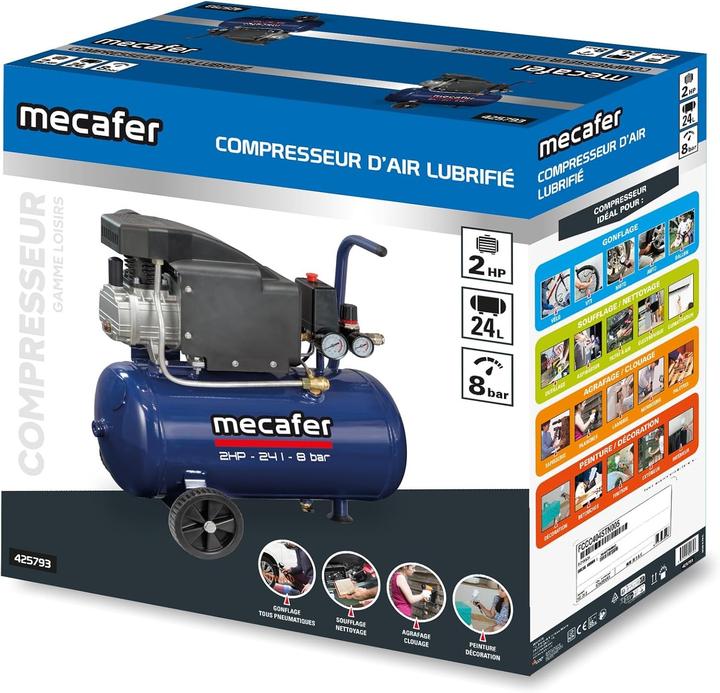 Actual product image Mecafer Luftkompressor (24 l, 8 bar)