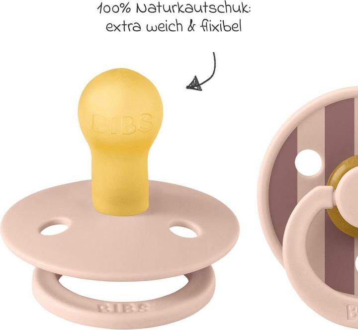 Produktbild Bibs - Pacifier Studio Colour 2 PACK Block Latex - Blush Mix - Size 1 (2x, 0 - 6 Monate)