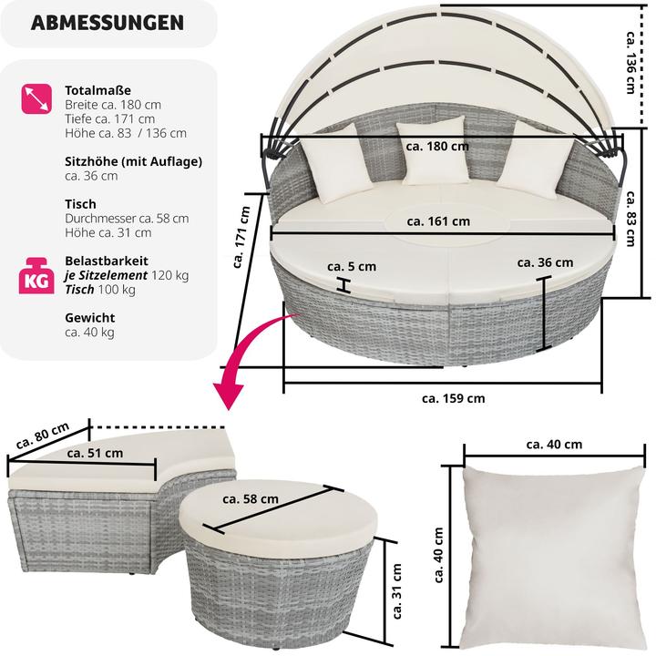 Actual product image tectake Santorini