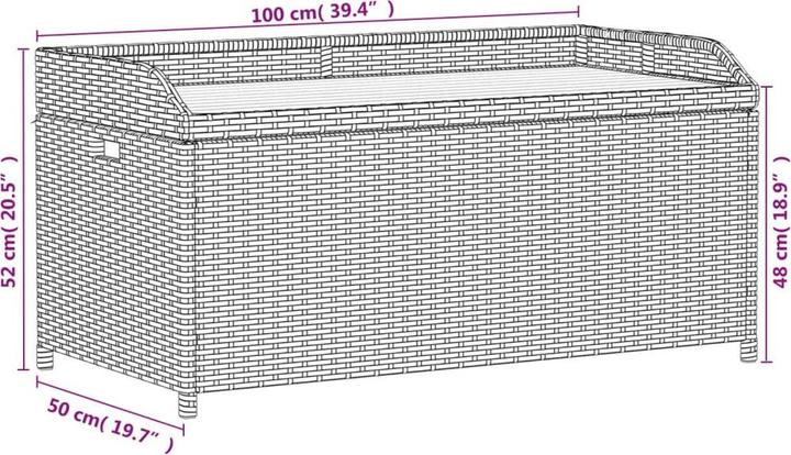 Produktbild vidaXL Bank mit Stauraum