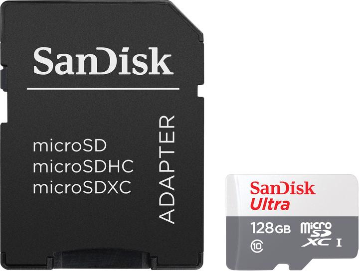 Immagine prodotto SANDISK Ultra Lite microSDXC Ad. 128GB 100MB/s (128 GB, microSDXC, U1, UHS-I)