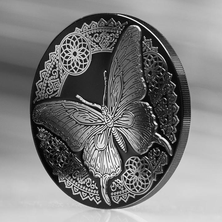 Actual product image CIT Coin Invest Silber Butterfly 1 oz PP - Obsidian Black 2025 (2025)