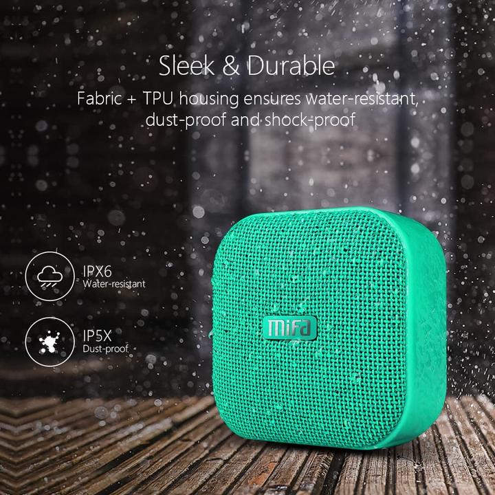 Actual product image MIFA A1 Mini Speaker, Green (15 h)