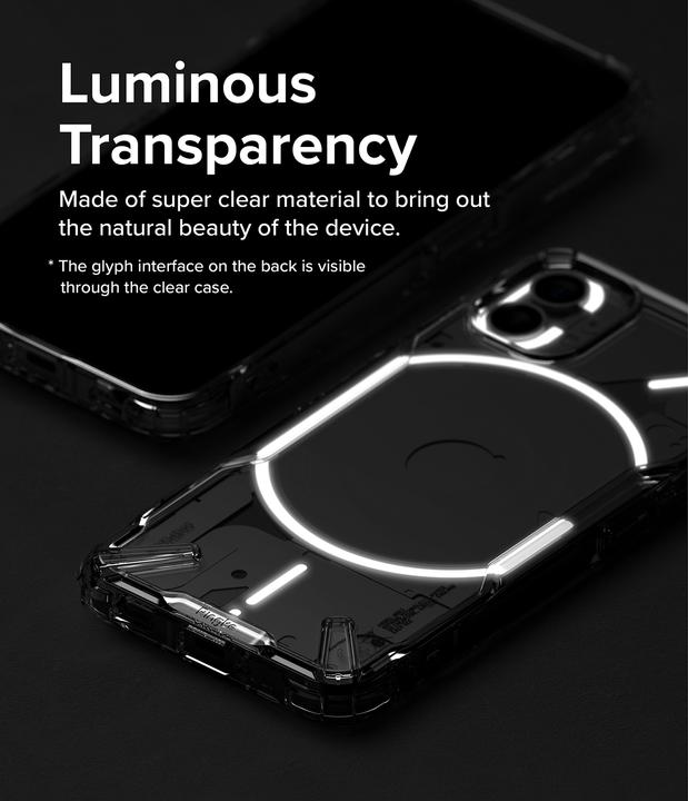 Produktbild Ringke Fusion X case armored cover with Nothing Phone 1 frame transparent (FX667E52) (Nothing Phone (1))