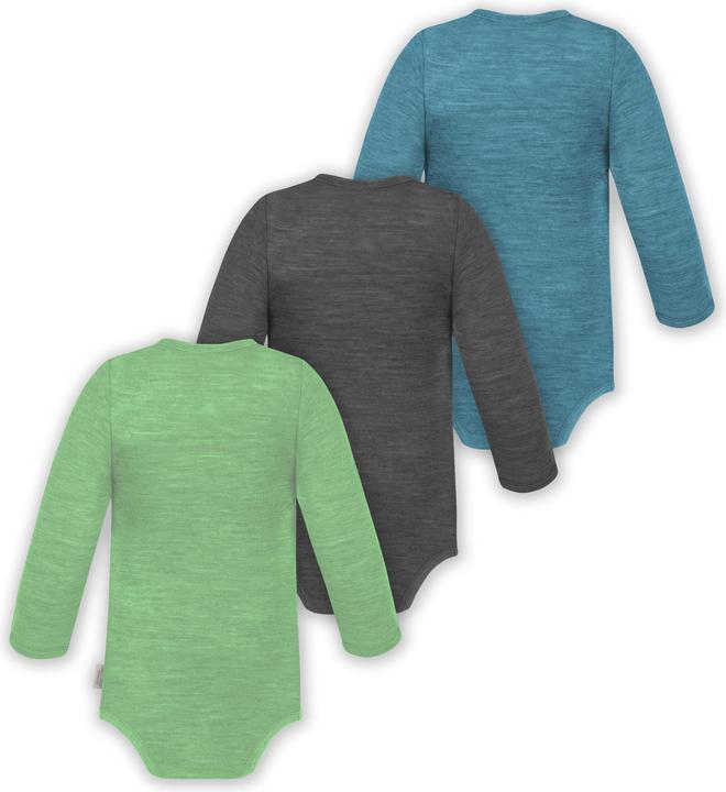 Immagine prodotto Normani Confezione da 3 pezzi di body a maniche lunghe in merino per bambino e bambina - 9355 (50)