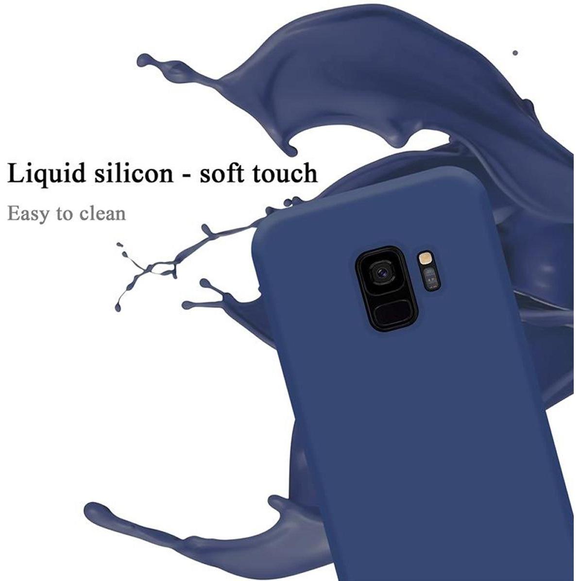 Thumbnail - Cadorabo TPU Liquid Silicone Case Cover (Samsung Galaxy S9+), Smartphone Hülle, Blau
