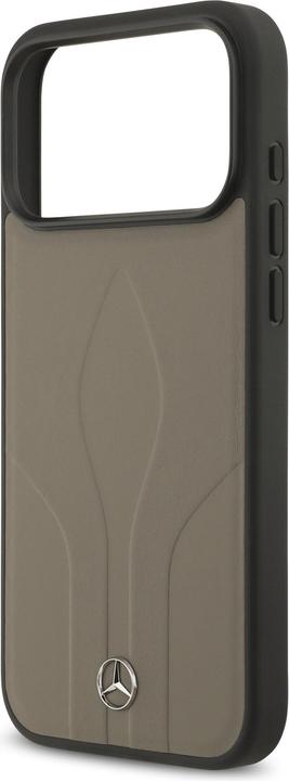 Image du produit Mercedes Case Leather The Move MagSafe for iPhone 17 Pro Max taupe (Apple iPhone 17 Pro Max)