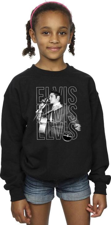 Produktbild Elvis Triple Logo Portrait Sweatshirt Mädchen (128)