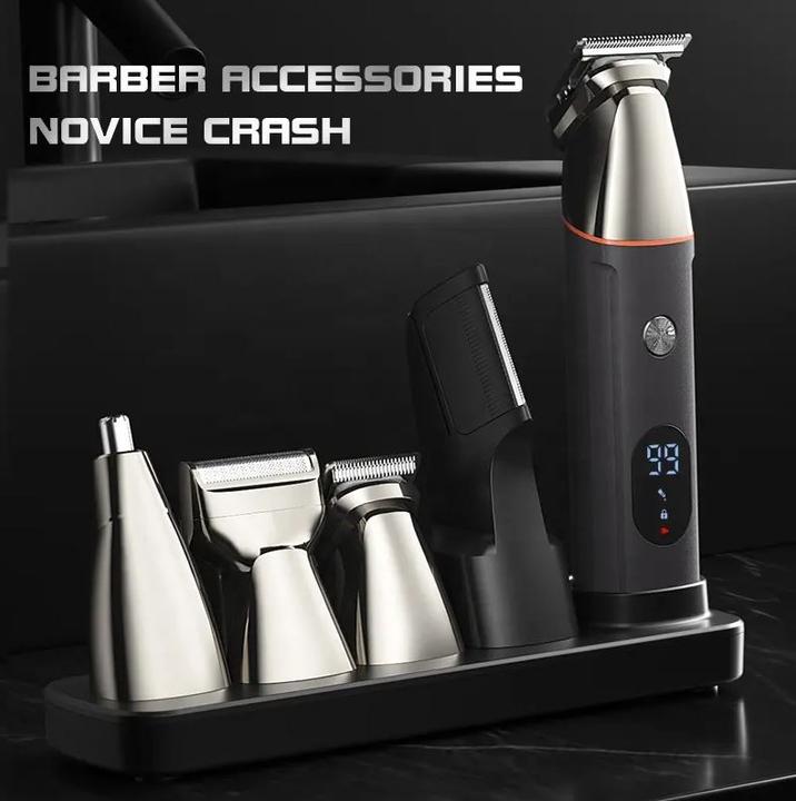 Immagine prodotto PhoneLook Elektronischer 5 in 1 Rasierapparat magnetisch für Haar, Trimming und Body inkl Standfuss