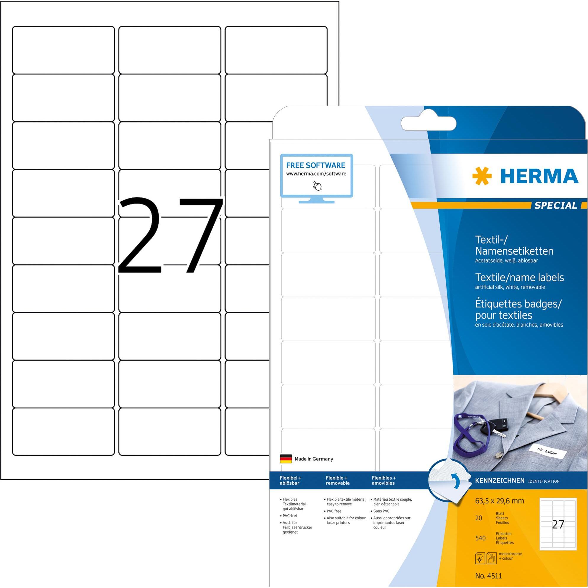 Herma, Etiketten, Special