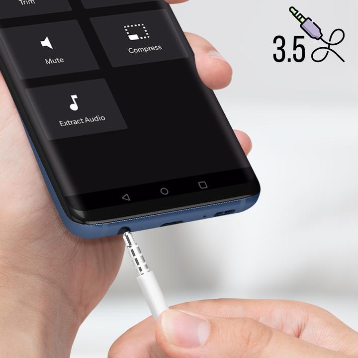 Actual product image Avizar 3.5mm jack headphones with microphone (Cable)