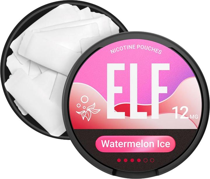 Actual product image Elfbar ELF Snus Watermelon Ice 12mg (Nicotine-free snus, 12 mg)