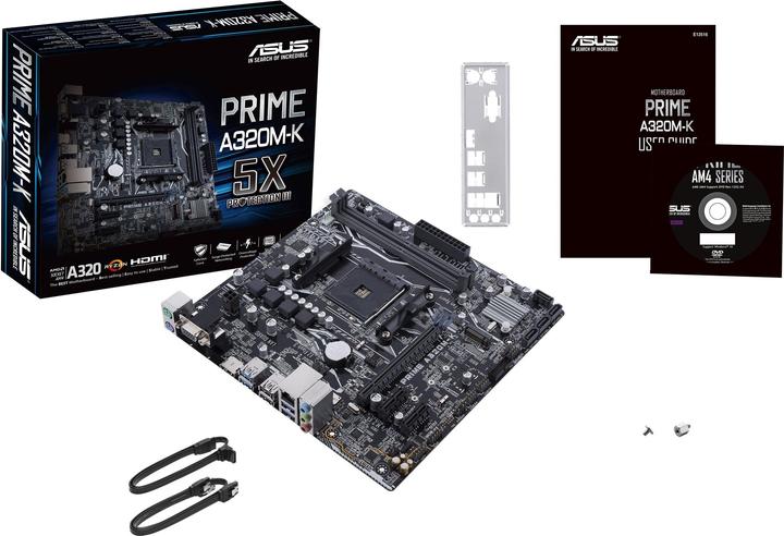 Actual product image ASUS Prime A320M-K (AM4, AMD A320, mATX)