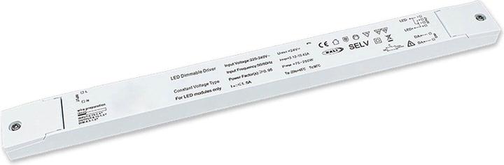 Produktbild Isoled LED PWM-Trafo 24V/DC, 0-250W, slim, Push/Dali-2 dimmbar, SELV