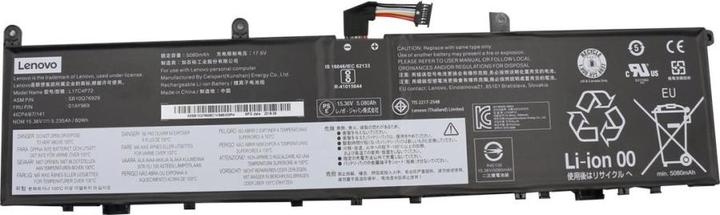 Actual product image Lenovo Battery 4 Cell 80Wh Internal (4 Cells, 5235 mAh)