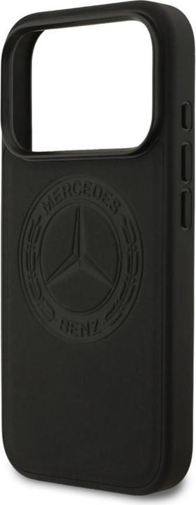 Produktbild Mercedes Leather Vintage Logo MagSafe Case for iPhone 17 Pro Black (Apple iPhone 17 Pro)