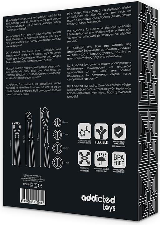 Actual product image Addicted toys Cute Toy Flexible Silicone Tap Ring Set 7 Pieces