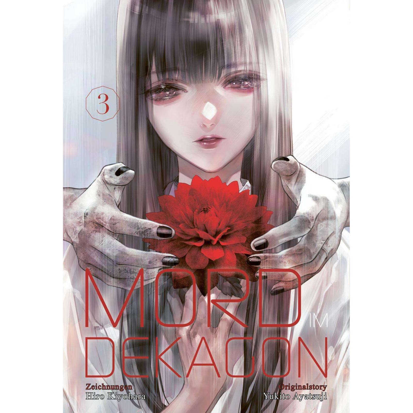 Mord im Dekagon 3, Belletristik von Hiro Kiyohara, Yukito Ayatsuji