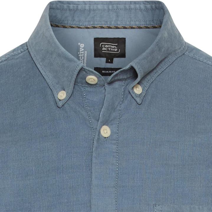 Immagine prodotto Camel Active fleXXXactive® Langarm Shirt mit Button-Down-Kragen und Brusttasche (L)