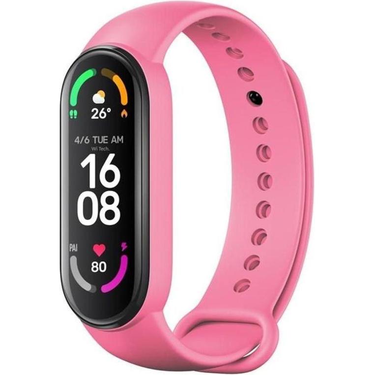 OEM Strap Silicone strap for XIAOMI Mi Band 5 / 6 / 7 pink (37) (Silicone), Cinturini per orologi, Pink