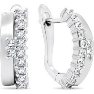Brilio, Ohrringe, Silver - Charming silver earrings with zircons EA549W