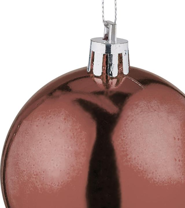 Produktbild Relaxdays - Weihnachtskugeln 100er Set, Braun/ Silber, 7 x 6 cm (100 -teilig)