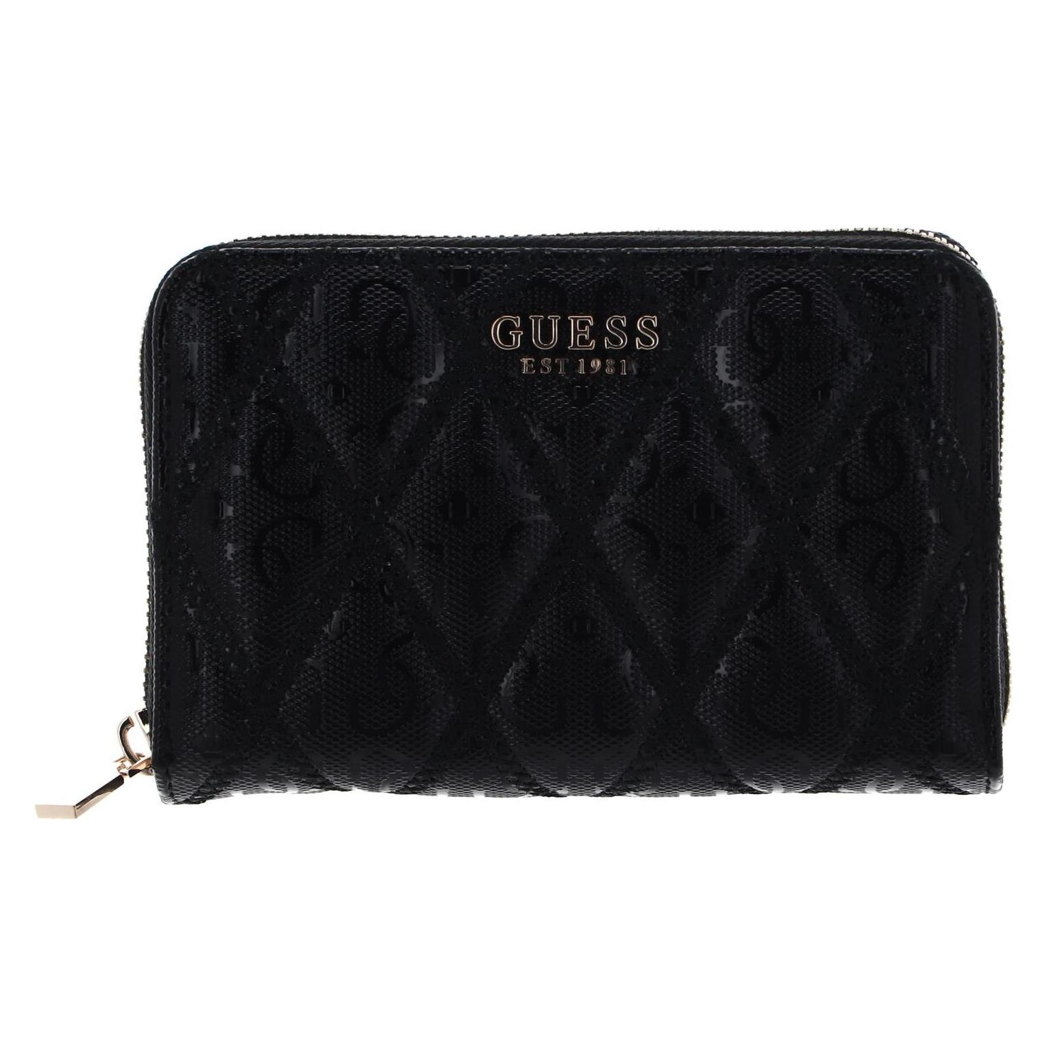Guess, Damen, Portemonnaie, Adi Slg Zip Around Wallet, Schwarz