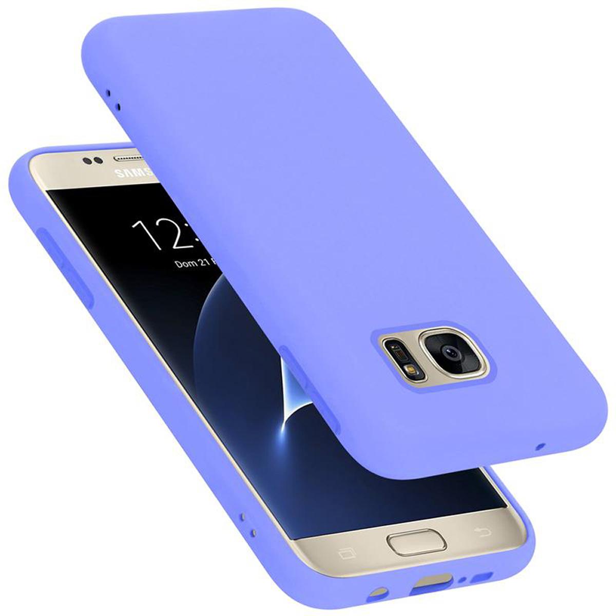 Thumbnail - Cadorabo TPU Liquid Silicone Case Cover (Samsung Galaxy S7), Smartphone Hülle, Violett
