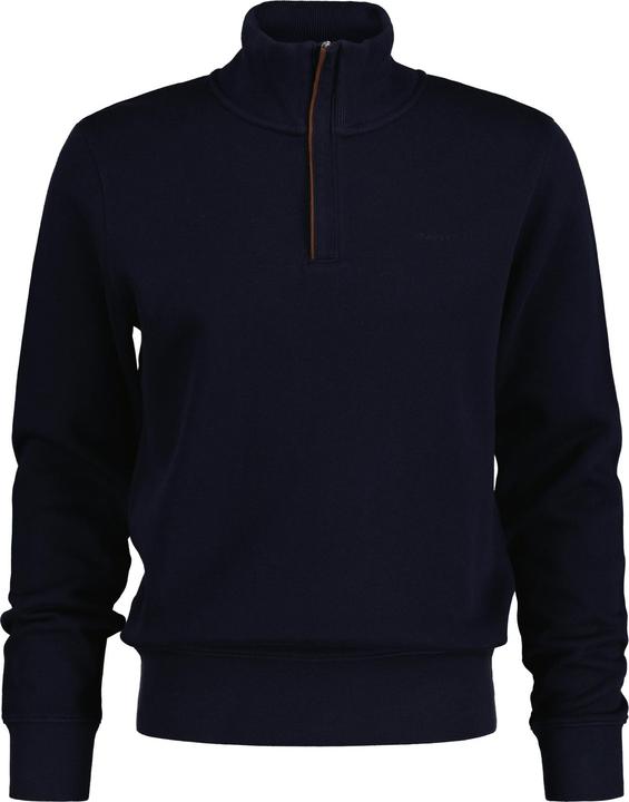 Actual product image GANT Sacker Rib Pullover Half Zip Evening Blue (L)