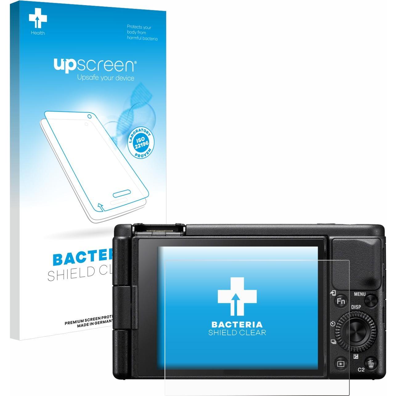 upscreen Schutzfolie Displayschutz Displayschutzfolie Folie Klar antibakteriell (Displayschutz), Kameraschutz