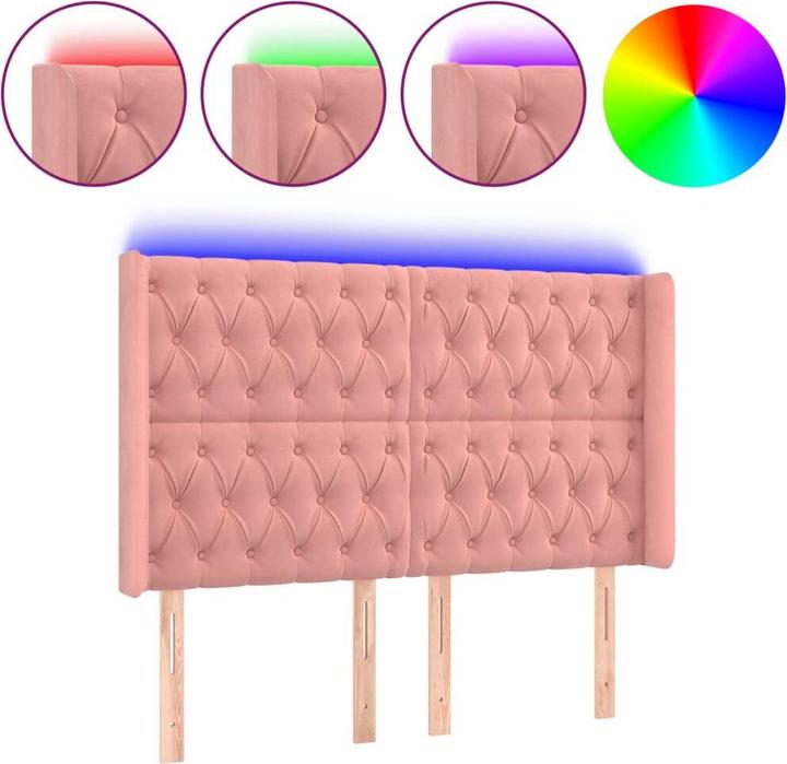 Actual product image vidaXL LED Kopfteil (163 x 16 x 128 cm)