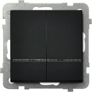 Ospel ŁP-2RS/m/33, Taster + Schalter, Schwarz