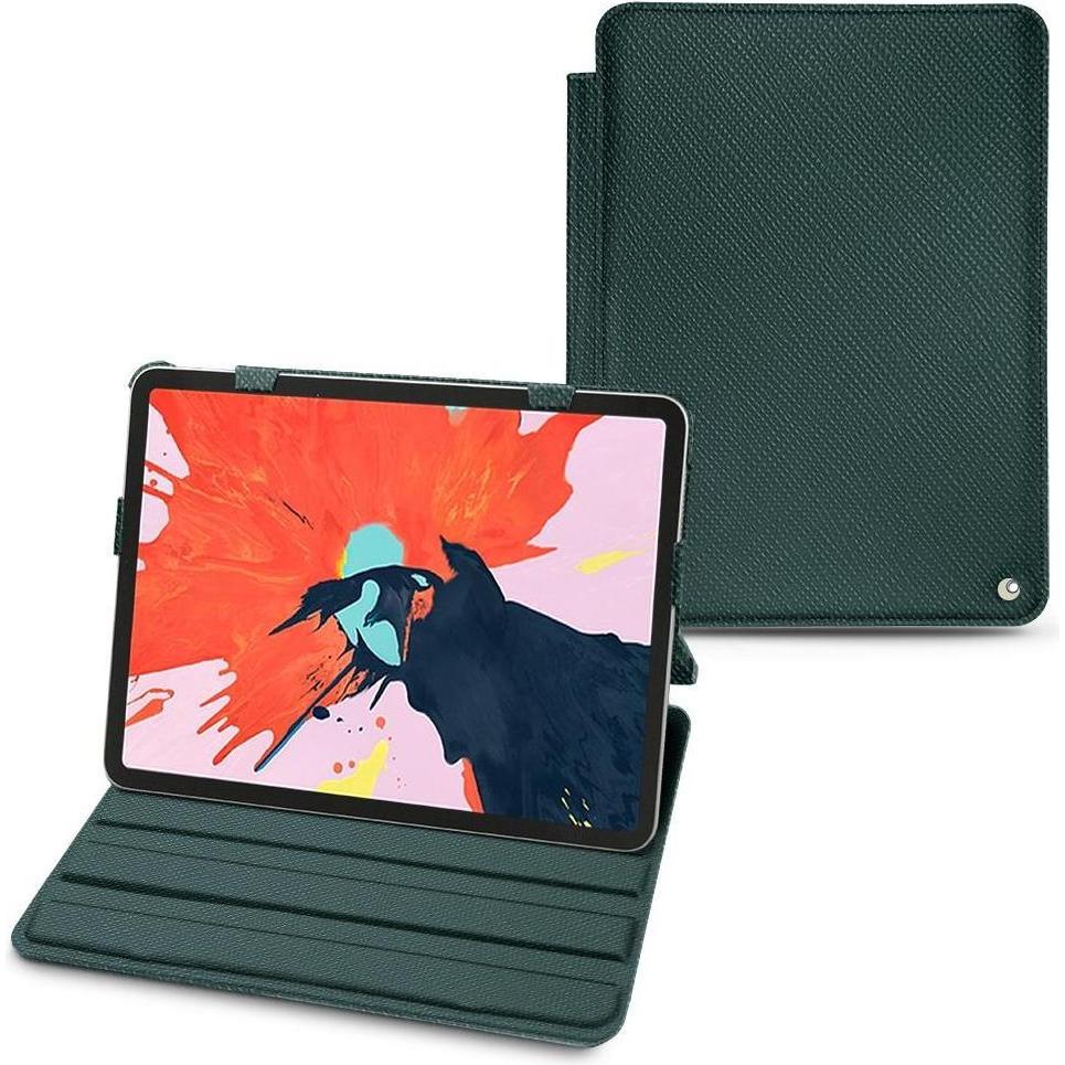 Noreve Lederschutzhülle horizontal (iPad Pro 12.9 2018 (3. Gen)), Tablet Hülle, Grün