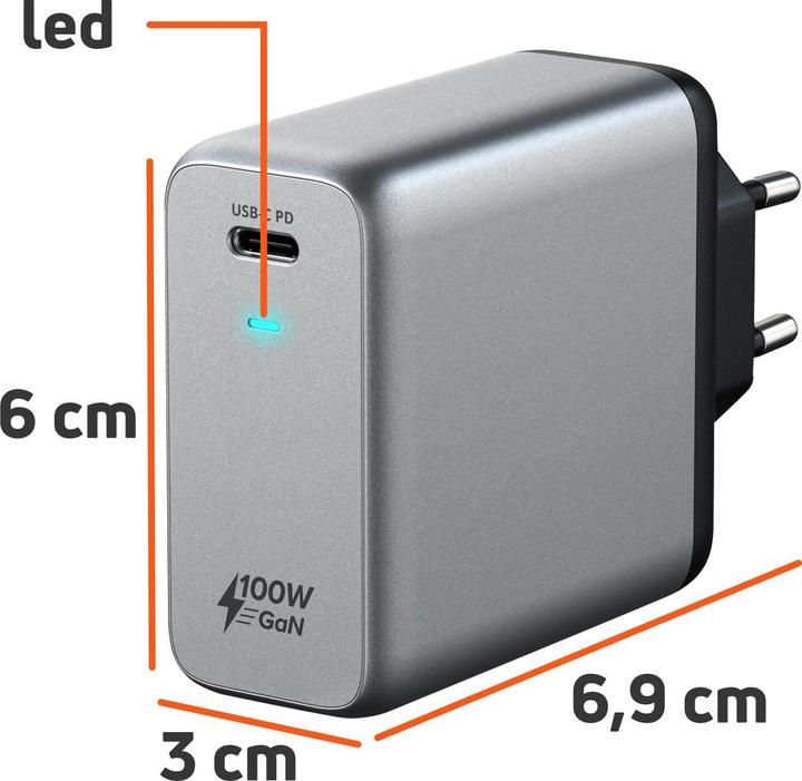 Satechi 100W USB-C PD Wall Charger EU (100 W)