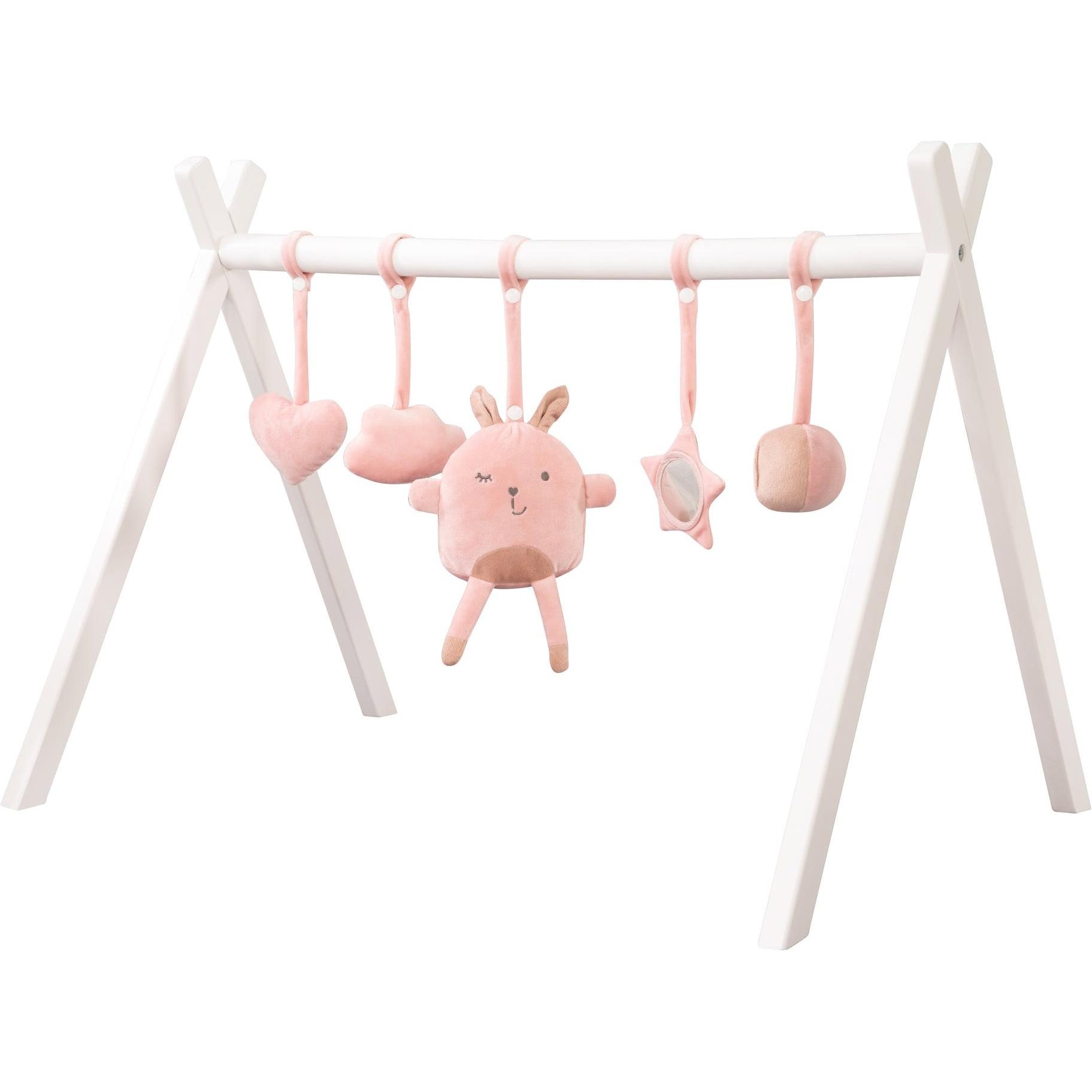 Roba Rosa Krabbeldecke + Spielbogen, Spieltrapez Mit Anhängerset Style