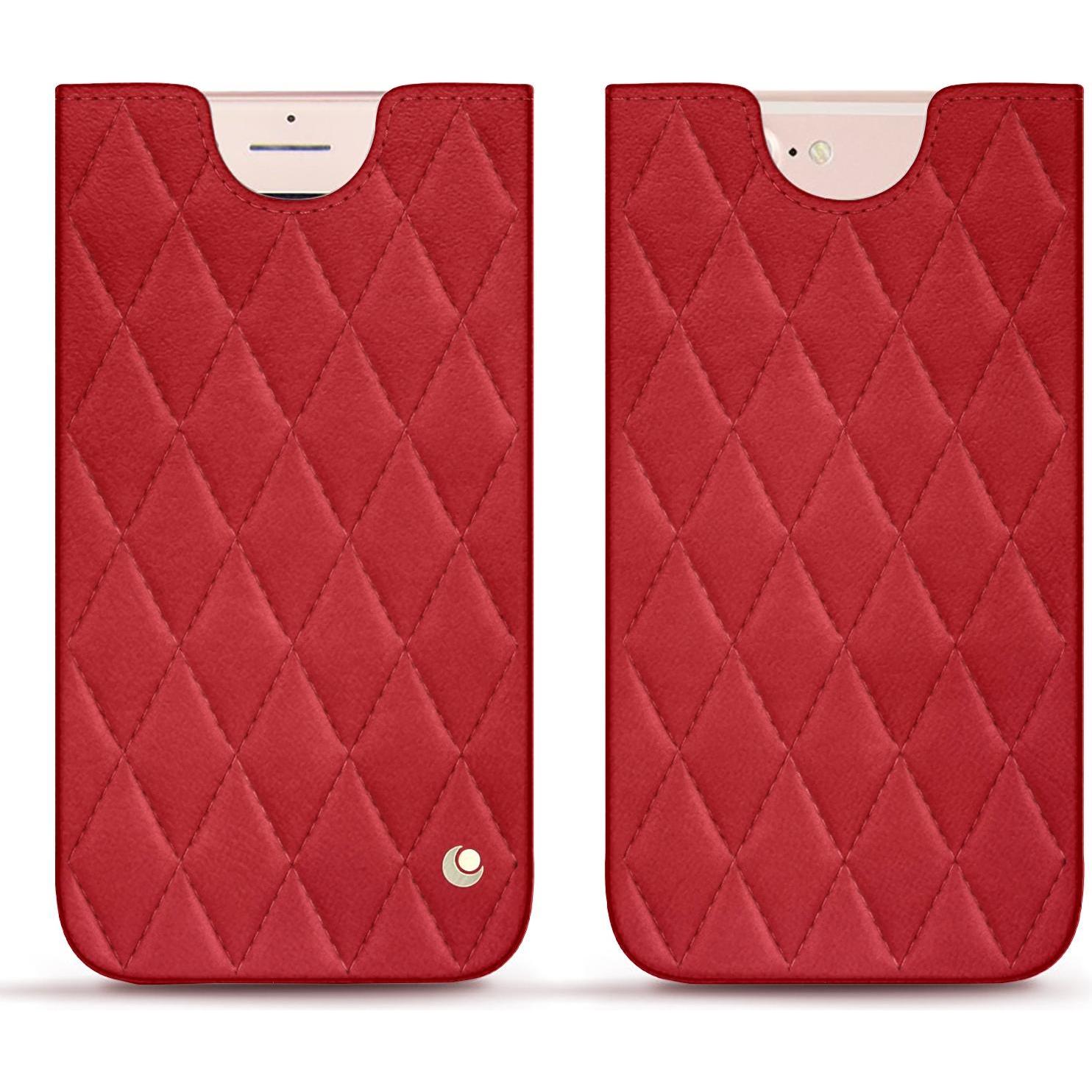 Noreve Lederschutzhülle (Apple iPhone 7 Plus), Smartphone Hülle, Rot