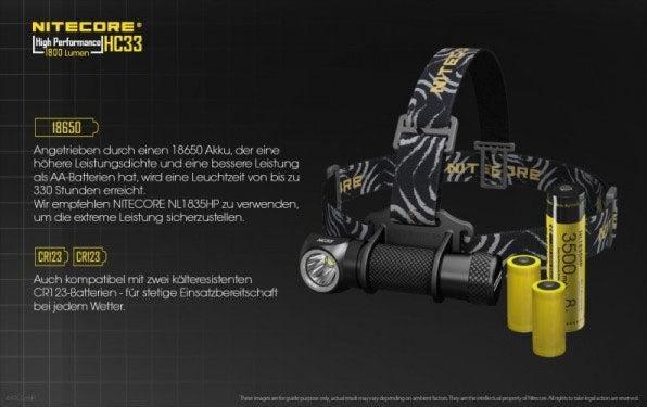 Produktbild Nitecore Hc33 (1800 lm)