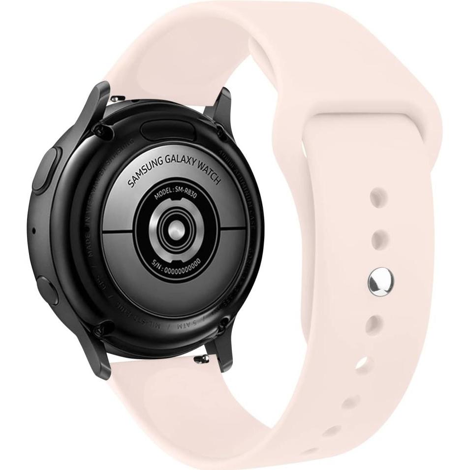 Thumbnail - Screenguard Silicone Strap Sportarmband (Silikon, Galaxy Watch4 40 mm), Uhrenarmband, Rosa
