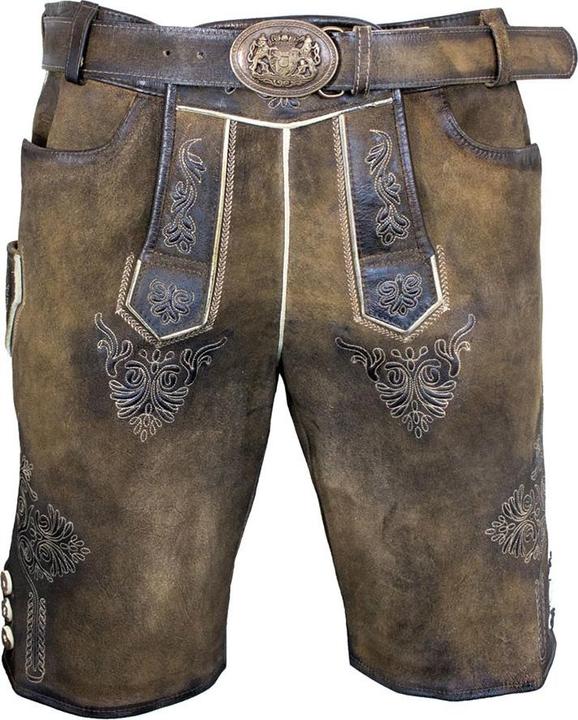 Produktbild Maddox Lederhose Ammersee Ziller Antik, kurz, braun (48)
