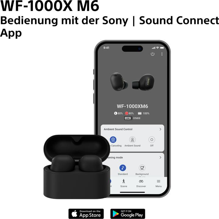 Image du produit Sony WF-1000XM6 (Réduction numérique du bruit, 8 h, Sans fil)
