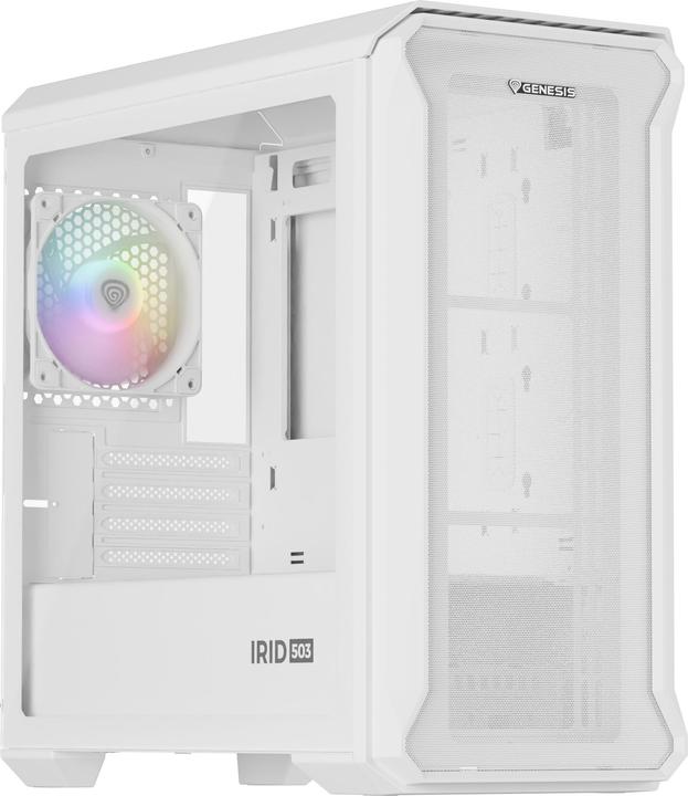 Produktbild Genesis Obudowa Irid 503 Argb Lite Matx Mini Tower Z Oknem Biała (mATX, Mini-ITX)