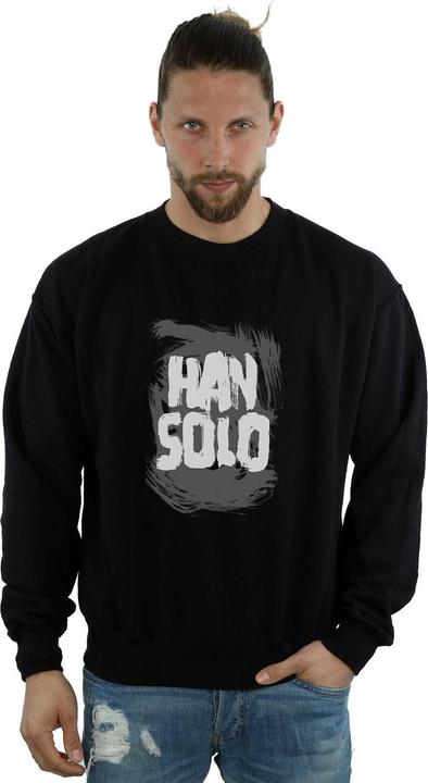 Actual product image Star Wars Mens Han Solo Text Sweatshirt (XL)