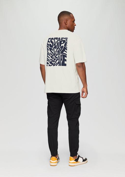 Produktbild S.Oliver T-Shirt Jerseyshirt im Loose Fit mit Front- und Backprint (XL)