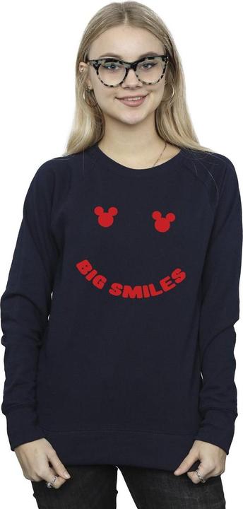 Actual product image Disney Womens/Ladies Mickey Mouse Big Smile Sweatshirt (XL)