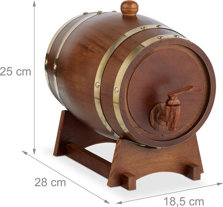 Image du produit Relaxdays Holzfass