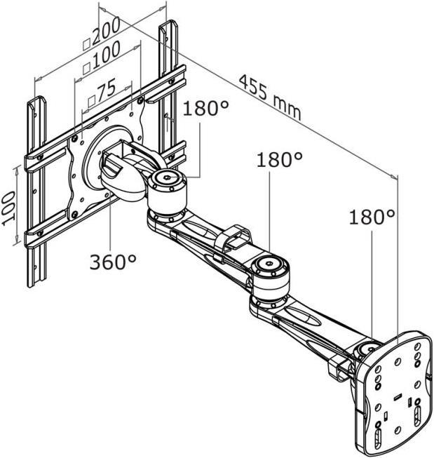 Actual product image Neomounts FPMA-W935, 10-40", 20kg payload, rotatable (Wall, 40")